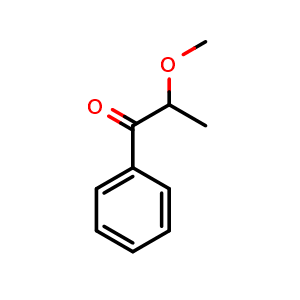 Chemical structure of 2-methoxypropiophenone , CAS 5561-92-2, AChemBlock W166770