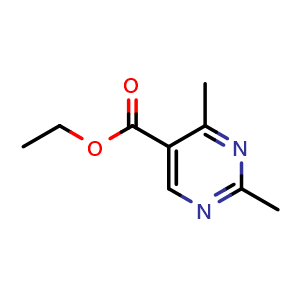 Chemical structure of Ethyl 2,4-dimethylpyrimidine-5-carboxylate , CAS 2226-86-0, AChemBlock W166792