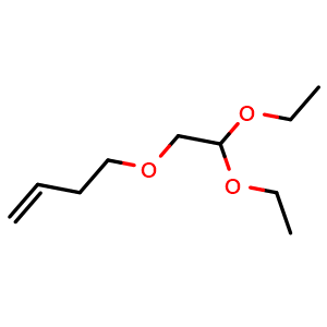 Chemical structure of 4-(2,2-Diethoxy-ethoxy)-but-1-ene , CAS 1343915-25-2, AChemBlock W166796