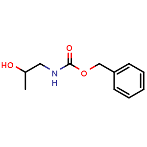 Chemical structure of Benzyl 2-hydroxypropylcarbamate , CAS 65935-10-6, AChemBlock W166802