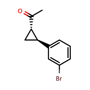 1-((1S,2S)-2-(3-bromophenyl)cyclopropyl)ethanone