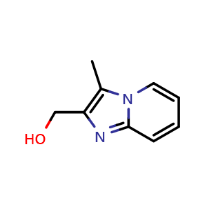 Chemical structure of (3-Methylimidazo[1,2-a]pyridin-2-yl)methanol , CAS 668275-46-5, AChemBlock W166884