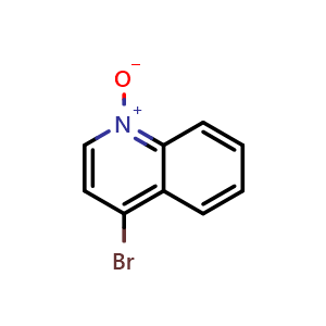 Chemical structure of 4-bromoquinoline N-oxide , CAS 22614-98-8, AChemBlock W166917
