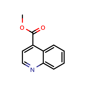 Chemical structure of Methyl 4-quinolinecarboxylate , CAS 21233-61-4, AChemBlock W166931