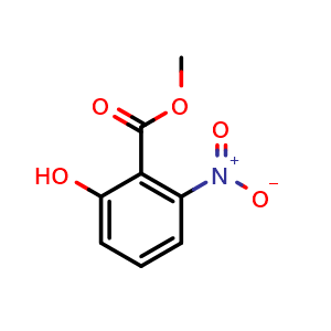 Chemical structure of Methyl 2-hydroxy-6-nitrobenzoate , CAS 1261504-50-0, AChemBlock W166942