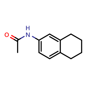 Chemical structure of Acetamide,N-(5,6,7,8-tetrahydro-2-naphthalenyl)- , CAS 50878-03-0, AChemBlock W166946