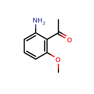 Chemical structure of 1-(2-Amino-6-methoxyphenyl)ethanone , CAS 33844-23-4, AChemBlock W167033