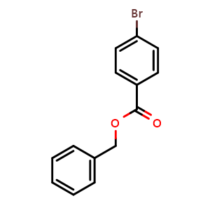Chemical structure of Benzyl 4-bromobenzoate , CAS 92152-56-2, AChemBlock W167045