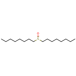 Chemical structure of Di-n-octyl Sulfoxide , CAS 1986-89-6, AChemBlock W167047