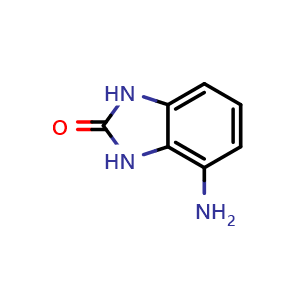 Chemical structure of 4-Amino-1,3-dihydro-2h-benzimidazol-2-one , CAS 75370-65-9, AChemBlock W167054