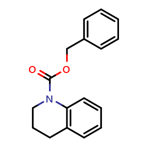 Chemical structure of Benzyl 3,4-dihydroquinoline-1(2H)-carboxylate , CAS 878130-52-0, AChemBlock W167057