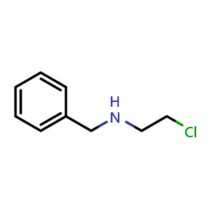 Chemical structure of N-Benzyl-2-chloroethanamine , CAS 42074-16-8, AChemBlock W167096