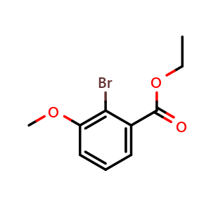 Chemical structure of Ethyl 2-bromo-3-methoxybenzoate , CAS 58733-42-9, AChemBlock W167103