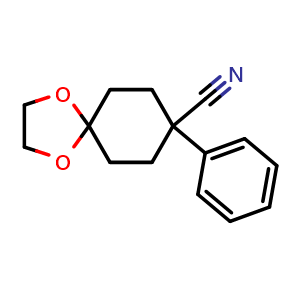 8-Phenyl-1,4-dioxaspiro[4 5]decane-8-carbonitrile