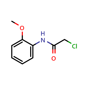 Chemical structure of 2-Chloro-N-(2-methoxyphenyl)acetamide , CAS 55860-22-5, AChemBlock W167118
