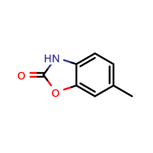 Chemical structure of 6-methyl-1,3-benzoxazol-2(3h)-one , CAS 22876-16-0, AChemBlock W167121
