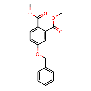 Chemical structure of Dimethyl 4-(benzyloxy)phthalate , CAS 5840-67-5, AChemBlock W167150
