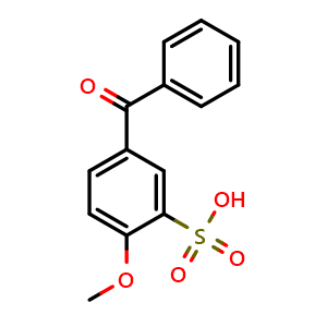 Chemical structure of 5-Benzoyl-2-methoxybenzenesulfonic acid , CAS 914783-81-6, AChemBlock W167160