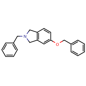 Chemical structure of 2-Benzyl-5-(benzyloxy)isoindoline , AChemBlock W167162