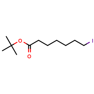 Chemical structure of tert-butyl 7-iodoheptanoate , CAS 54005-76-4, AChemBlock W167188