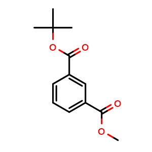 Chemical structure of tert-Butyl methyl isophthalate , CAS 1097776-71-0, AChemBlock W167191