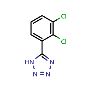 Chemical structure of 5-(2,3-Dichlorophenyl)-1H-tetrazole , CAS 175205-12-6, AChemBlock W167208