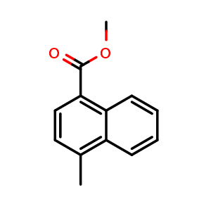 Chemical structure of Methyl 4-methyl-1-naphthoate , CAS 35615-98-6, AChemBlock W167238