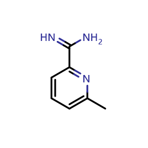 Chemical structure of 6-Methylpicolinimidamide , CAS 190004-35-4, AChemBlock W167241