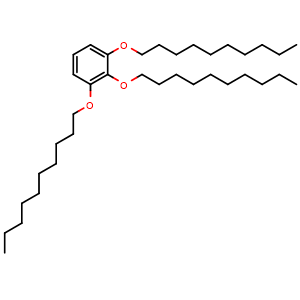 Chemical structure of 1,2,3-Tris(decyloxy)benzene , CAS 151237-07-9, AChemBlock W167251