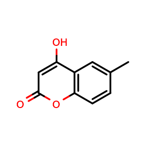 Chemical structure of 4-Hydroxy-6-methylcoumarin , CAS 13252-83-0, AChemBlock W167271