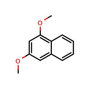 Chemical structure of 1,3-Dimethoxynaphthalene , CAS 10075-61-3, AChemBlock W167276
