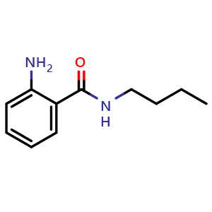 Chemical structure of 2-amino-N-butyl-benzamide , CAS 10494-82-3, AChemBlock W167296