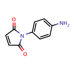 Chemical structure of n-(4-aminophenyl)maleimide , CAS 29753-26-2, AChemBlock W167332