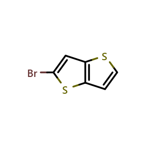 Chemical structure of 2-Bromothieno[3,2-b]thiophene , CAS 25121-82-8, AChemBlock W167360