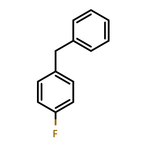 Chemical structure of 4-Fluorodiphenylmethane , CAS 587-79-1, AChemBlock W167391