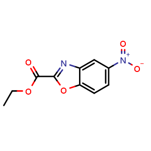 Chemical structure of Ethyl 5-nitrobenzo[d]oxazole-2-carboxylate , CAS 1159515-90-8, AChemBlock W167422