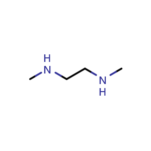 Chemical structure of N,N'-dimethylethane-1,2-diamine , CAS 110-70-3, AChemBlock W167466