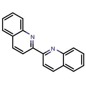 Chemical structure of 2,2'-Biquinoline , CAS 119-91-5, AChemBlock W167475