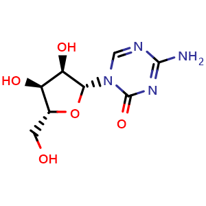 Chemical structure of 5-Azacytidine , CAS 320-67-2, AChemBlock W167481