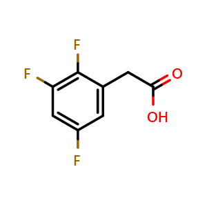 Chemical structure of 2-(2,3,5-Trifluorophenyl)acetic acid , CAS 132992-28-0, AChemBlock W167498