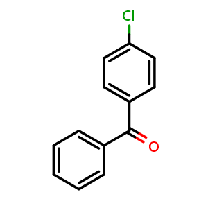 Chemical structure of 4-Chlorobenzophenone , CAS 134-85-0, AChemBlock W167504