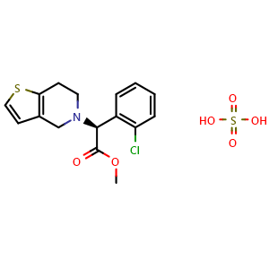 Chemical structure of Clopidogrel sulfate , CAS 135046-48-9, AChemBlock W167505