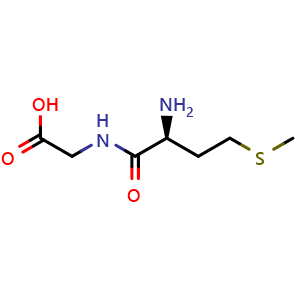 Chemical structure of L-Methionylglycine , CAS 14486-03-4, AChemBlock W167531