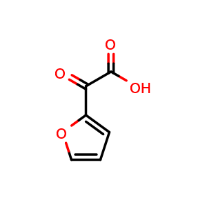 Chemical structure of 2-(Furan-2-yl)-2-oxoacetic acid , CAS 1467-70-5, AChemBlock W167537