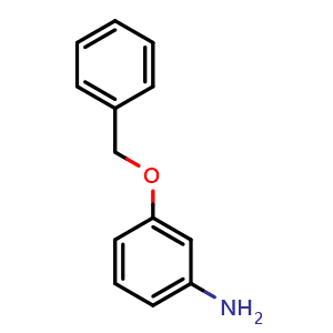 Chemical structure of 3-Benzyloxyaniline , CAS 1484-26-0, AChemBlock W167541