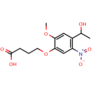 4-(4-(1-Hydroxyethyl)-2-methoxy-5-nitrophenoxy)butanoic acid