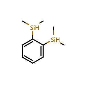 Chemical structure of 1,2-Bis(dimethylsilyl)benzene , CAS 17985-72-7, AChemBlock W167592