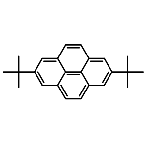 Chemical structure of 2,7-Di-tert-butylpyrene , CAS 24300-91-2, AChemBlock W167656