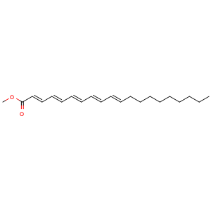 Chemical structure of Eicosapentaenoic acid methyl ester , CAS 2734-47-6, AChemBlock W167683