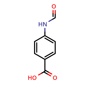 Chemical structure of 4-Formamidobenzoic acid , CAS 28533-43-9, AChemBlock W167689